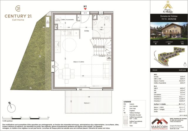 maison à vendre - 4 pièces - 88.78 m2 - MORZINE - 74 - RHONE-ALPES - Century 21 Call Home