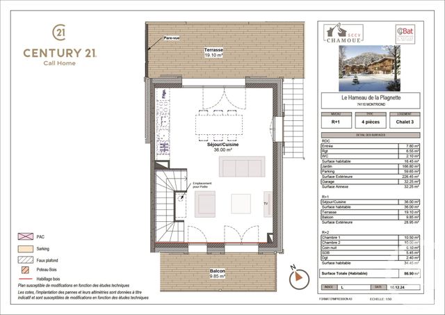 Appartement Triplex à vendre - 4 pièces - 86.9 m2 - MONTRIOND - 74 - RHONE-ALPES - Century 21 Call Home