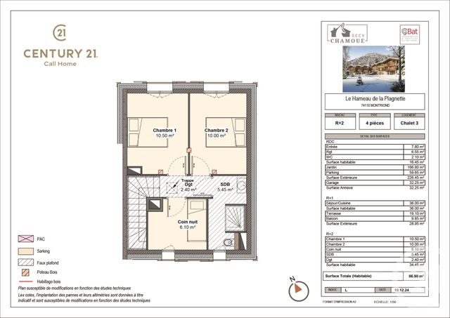 Appartement Triplex à vendre - 4 pièces - 86.9 m2 - MONTRIOND - 74 - RHONE-ALPES - Century 21 Call Home