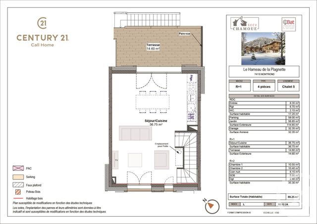 Appartement Triplex à vendre - 4 pièces - 89.25 m2 - MONTRIOND - 74 - RHONE-ALPES - Century 21 Call Home
