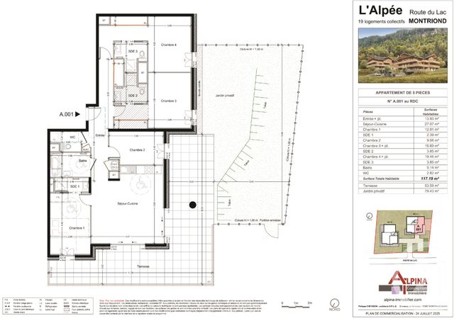 Appartement T5 à vendre - 5 pièces - 117.19 m2 - MONTRIOND - 74 - RHONE-ALPES - Century 21 Call Home
